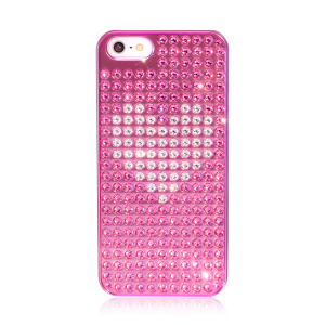 \"pink-extra-vaganza-case-for-iphone-5-crystal-heart\"